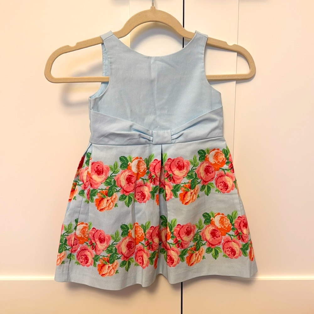 Janie and Jack Girls pink floral dress. Great for Easter!